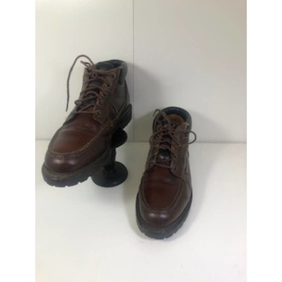 Allen Edmonds Moc Toe Lace-Up Ankle Boots Leather Brown Mens US 9.5E main image 4